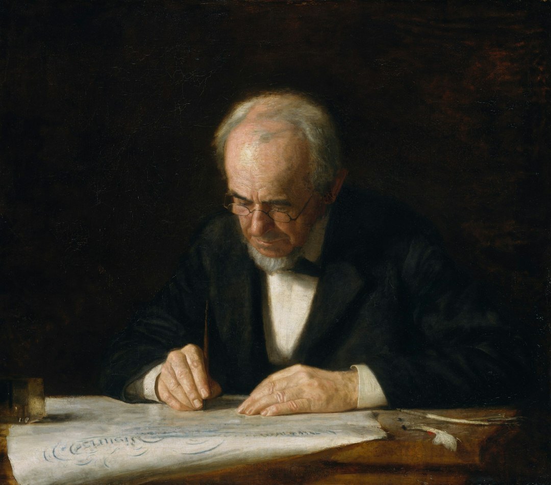 writer at desk